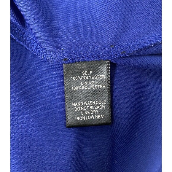 Lulus Tunic Dress Size S Blue Floral Slit Long Sleeves Chiffon Mini Office Party - Picture 7 of 14